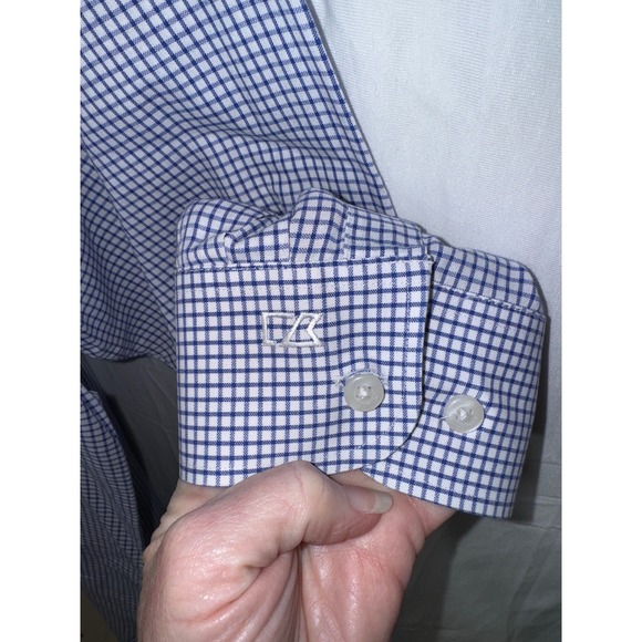 Cutter & Buck Chicago Cubs XXL Checkered Button Up Shirt Menswear - Picture 4 of 8